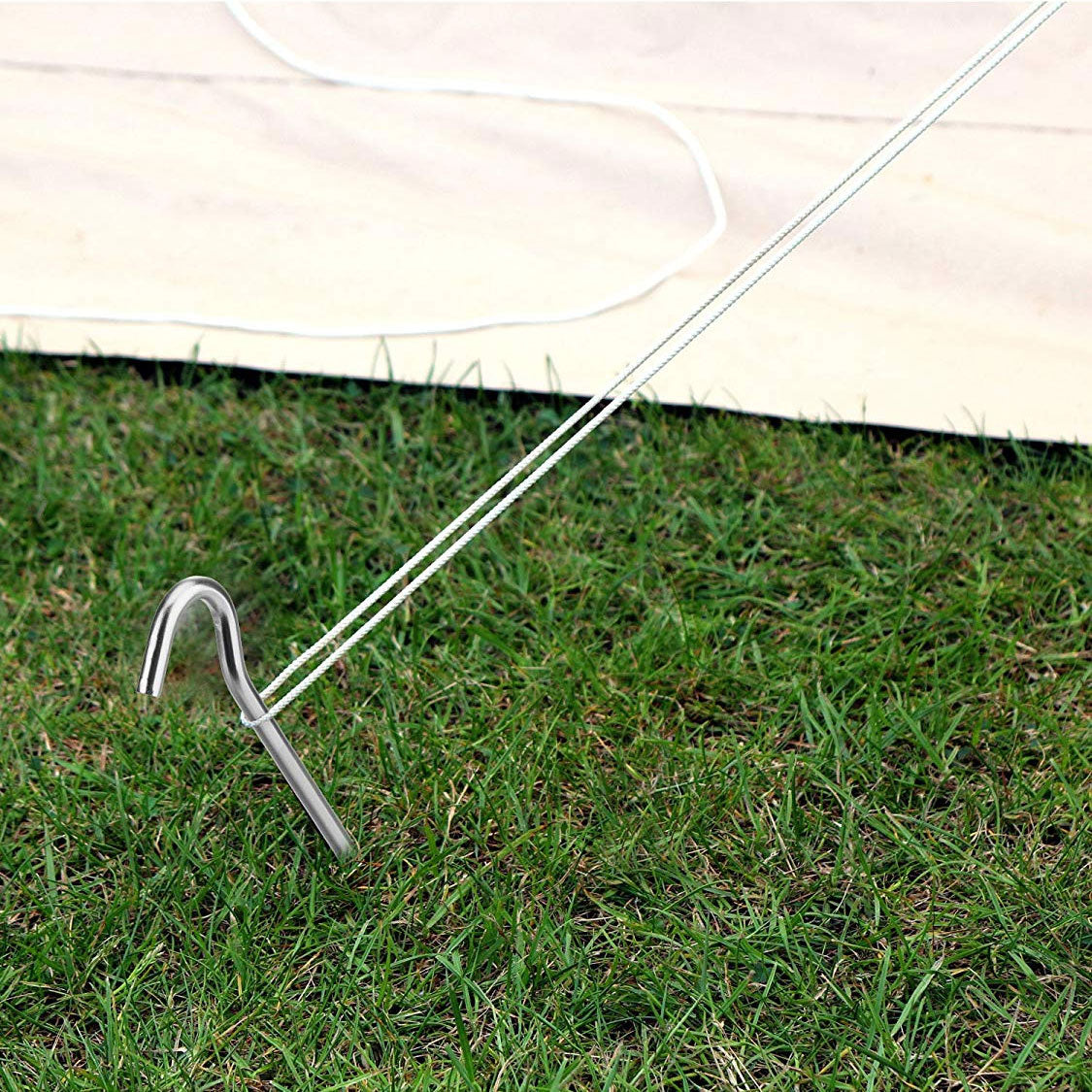 50 X Tent Pegs Galvanised Metal Steel Camping Canopy Gazebo Pond Netting Awnings 50 X Tent Pegs Galvanised Metal Steel Camping Canopy Gazebo Pond Netting Awnings